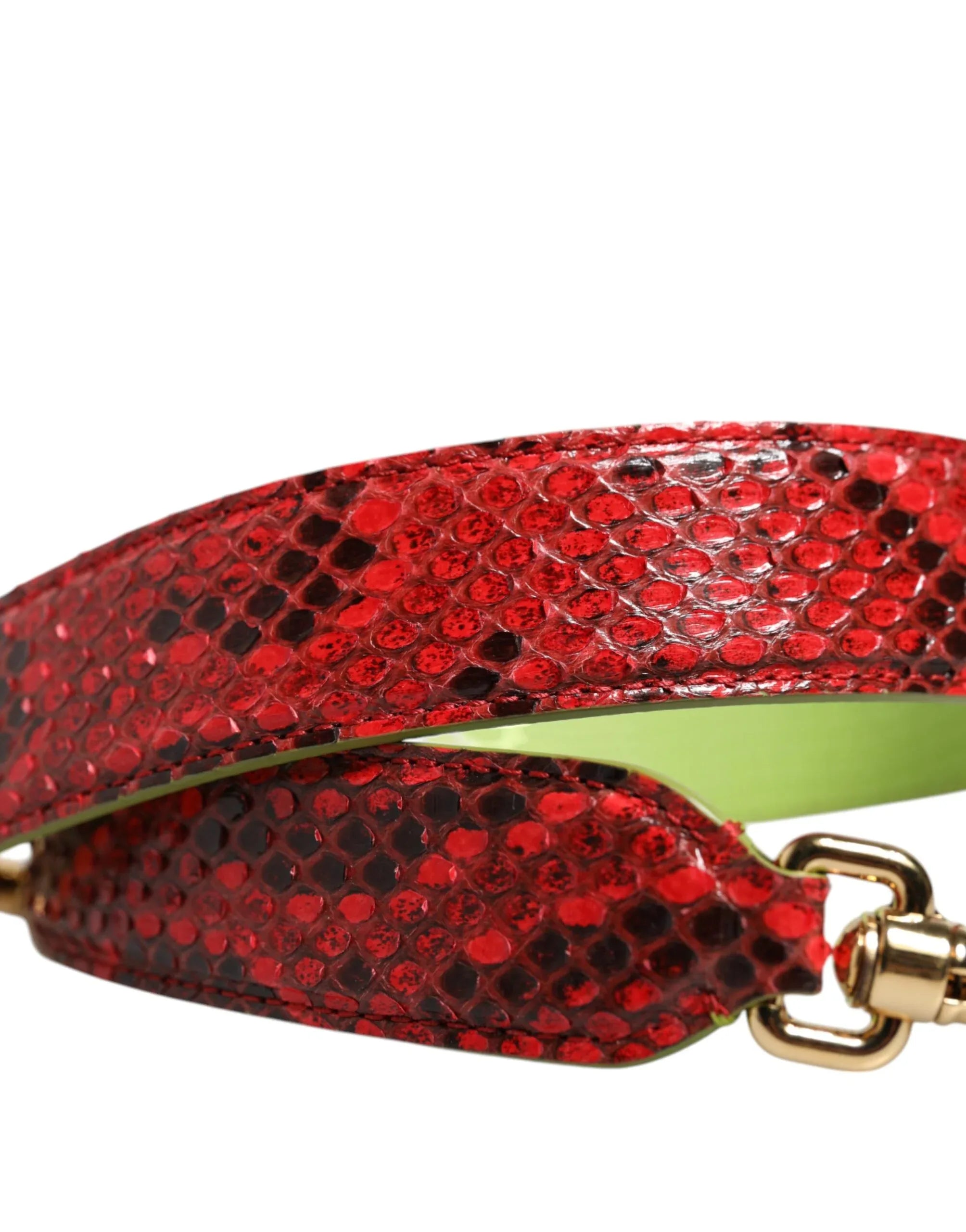 Dolce & Gabbana Red Exotic Leather Handbag Accessory Shoulder Strap - Zeiniez