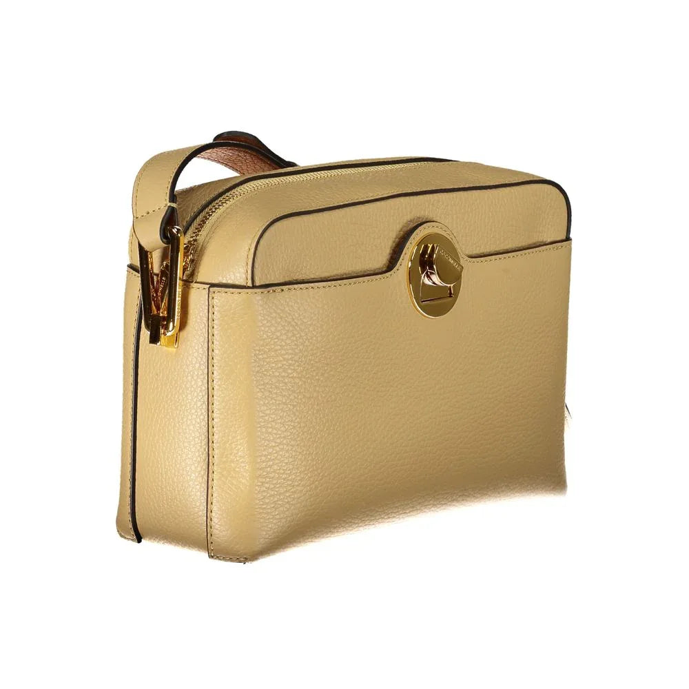 Coccinelle Beige Leather Women Shoulder Bag - Zeiniez