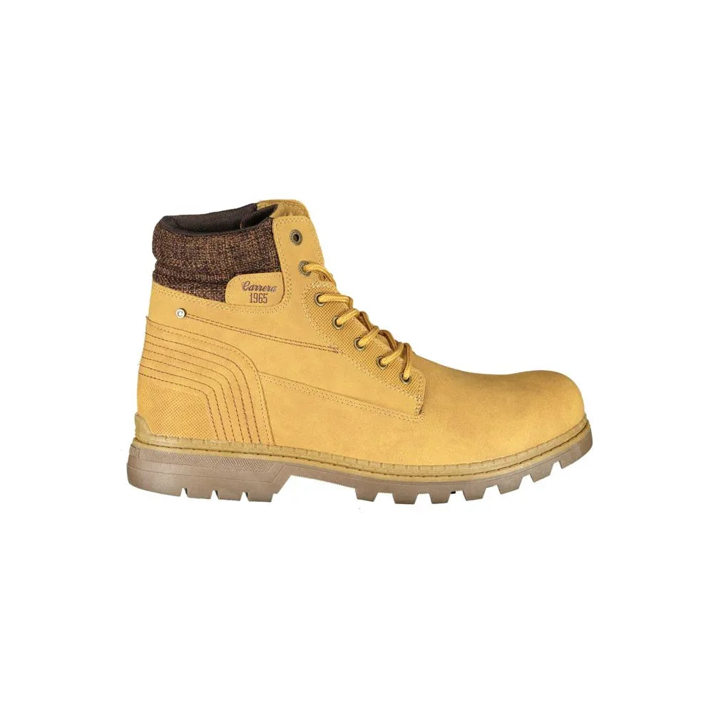 Carrera Giallo Poliestere Mens Stivaletto - Zeiniez