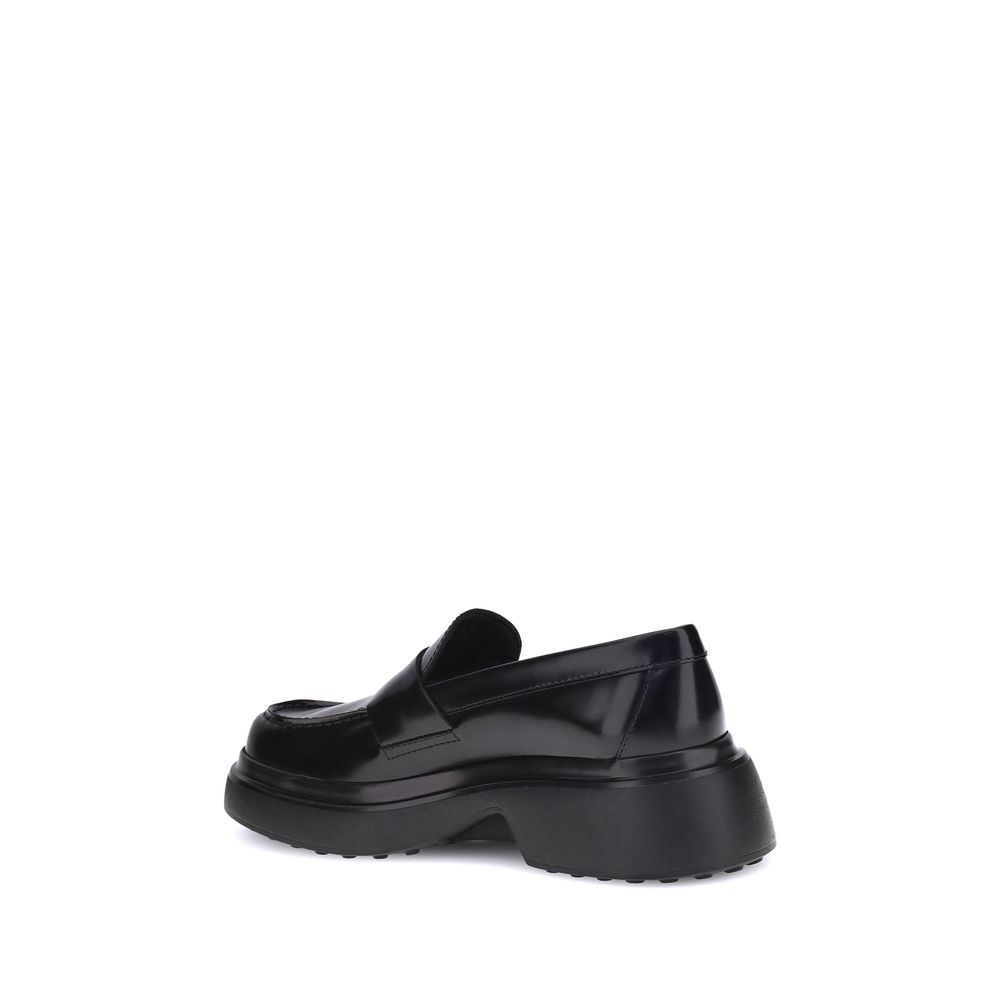 Tod's Black Rubber Platform Loafers - Zeiniez