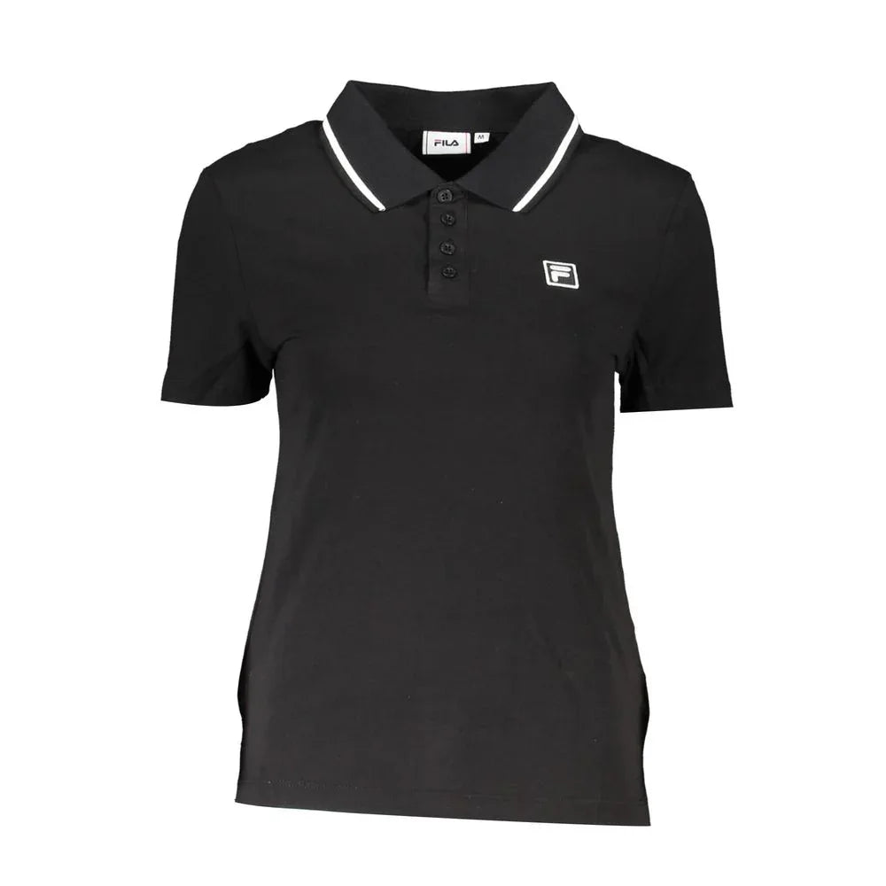 Fila Black Cotton Women's Polo - Zeiniez