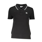 Fila Black Cotton Women's Polo - Zeiniez