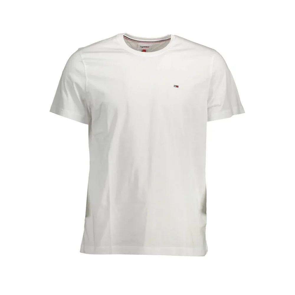 Tommy Hilfiger White Cotton Men's T-Shirt - Zeiniez