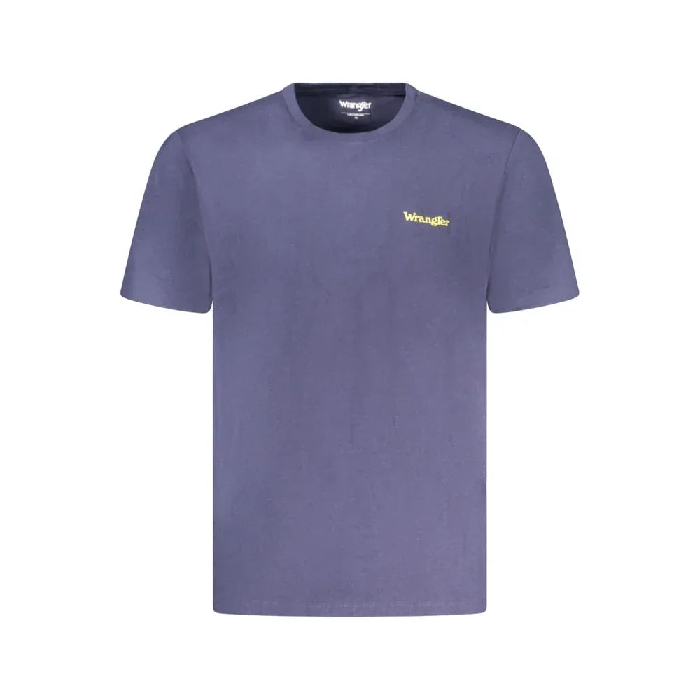 Wrangler Blue Cotton Men's T-Shirt - Zeiniez