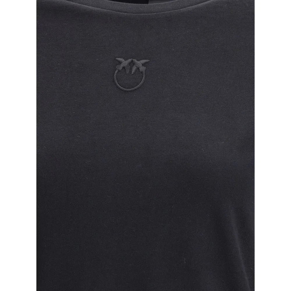 PINKO Black Cotton T-Shirt - Zeiniez