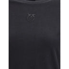 PINKO Black Cotton T-Shirt - Zeiniez