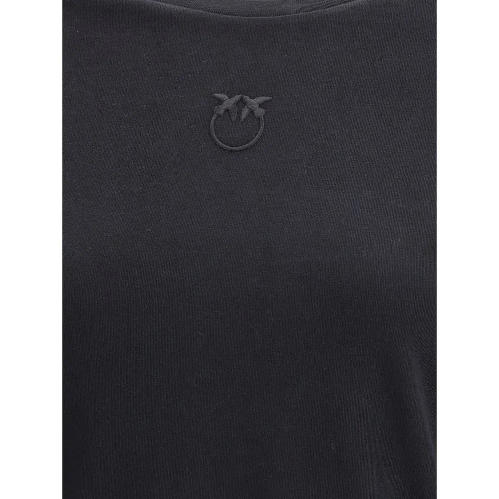 PINKO Black Cotton T-Shirt - Zeiniez