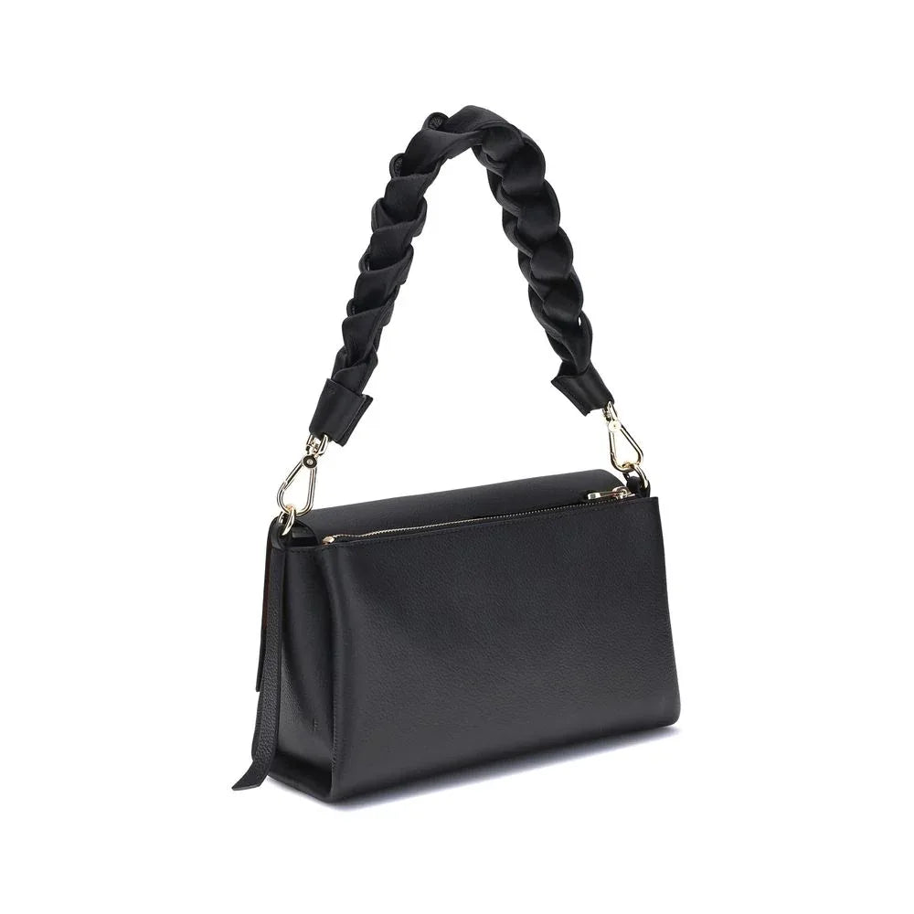 Coccinelle Black Calf Leather Bos Taurus Shoulder Bag - Zeiniez