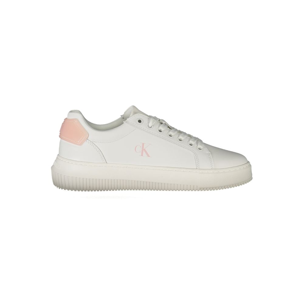 Calvin Klein White Leather Women Sneaker - Zeiniez