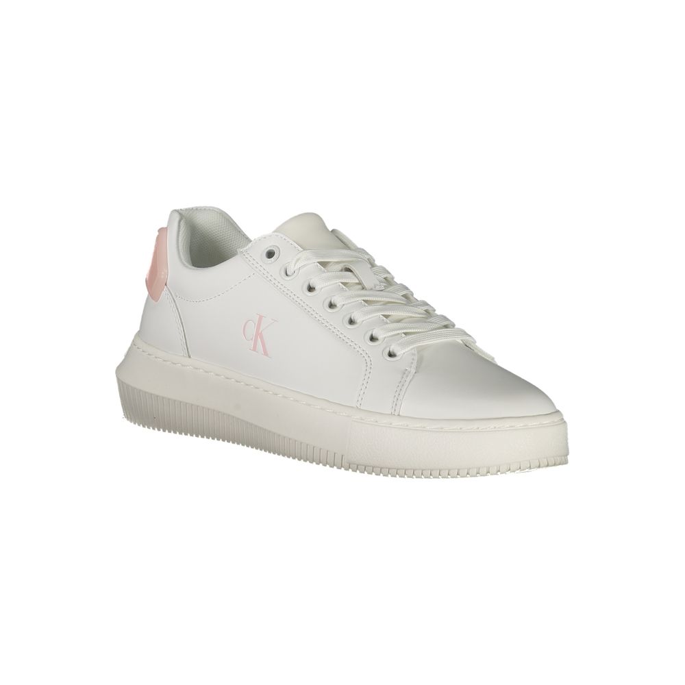 Calvin Klein White Leather Women Sneaker - Zeiniez