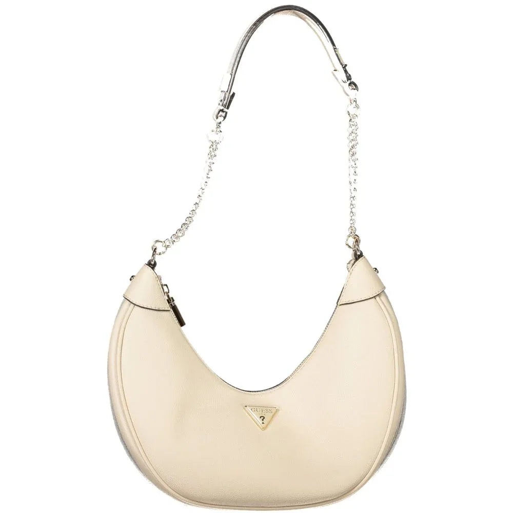 Guess Jeans Beige Polyurethane Women Handbag - Zeiniez