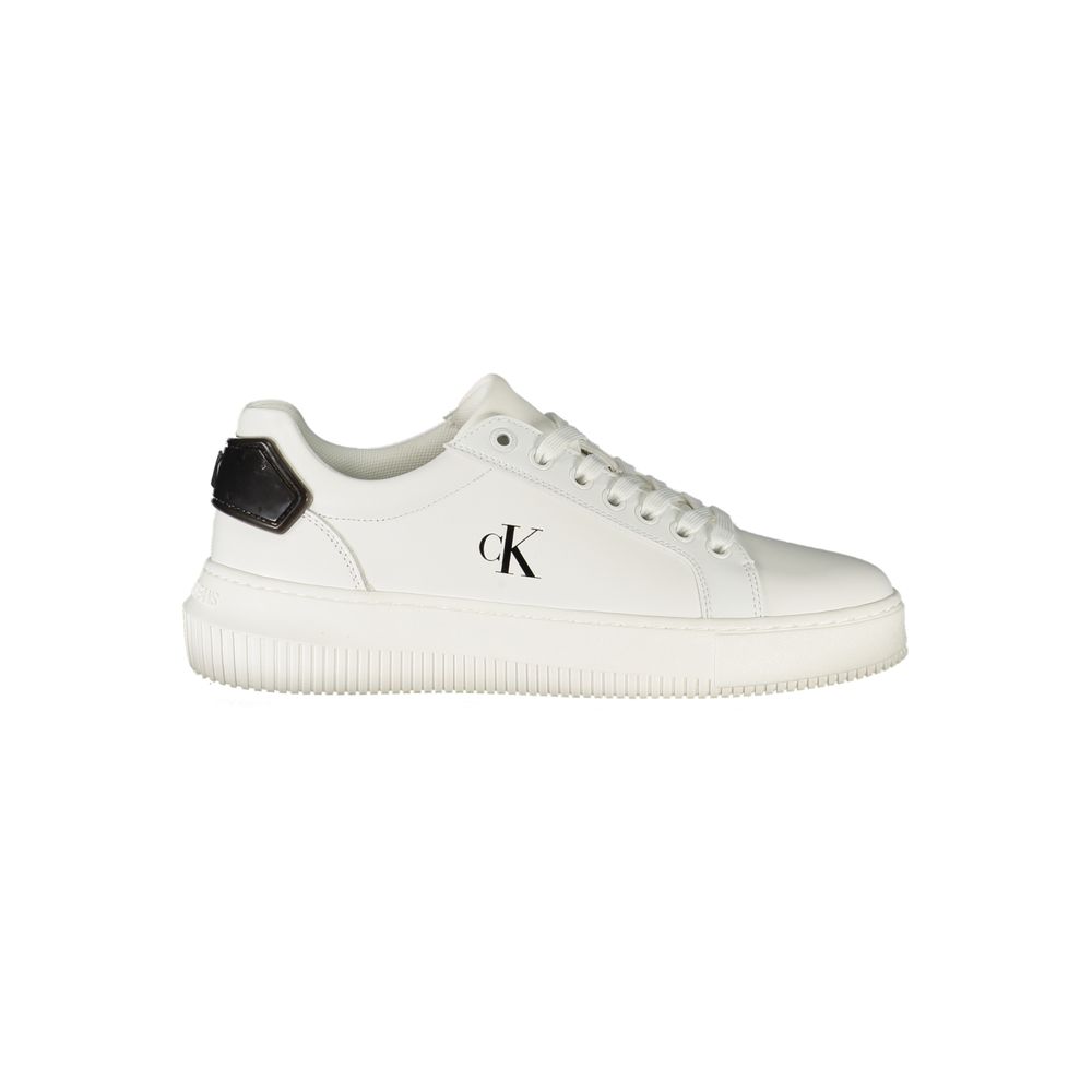 Calvin Klein White Leather Women Sneaker - Zeiniez