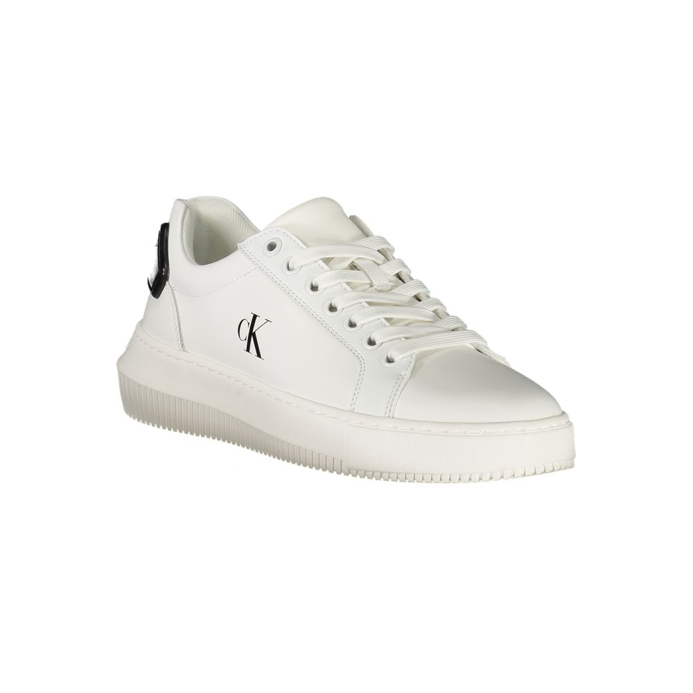 Calvin Klein White Leather Women Sneaker - Zeiniez