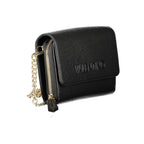 Mario Valentino Black Polyurethane Women WalletConvertible Shoulder Bag - Zeiniez