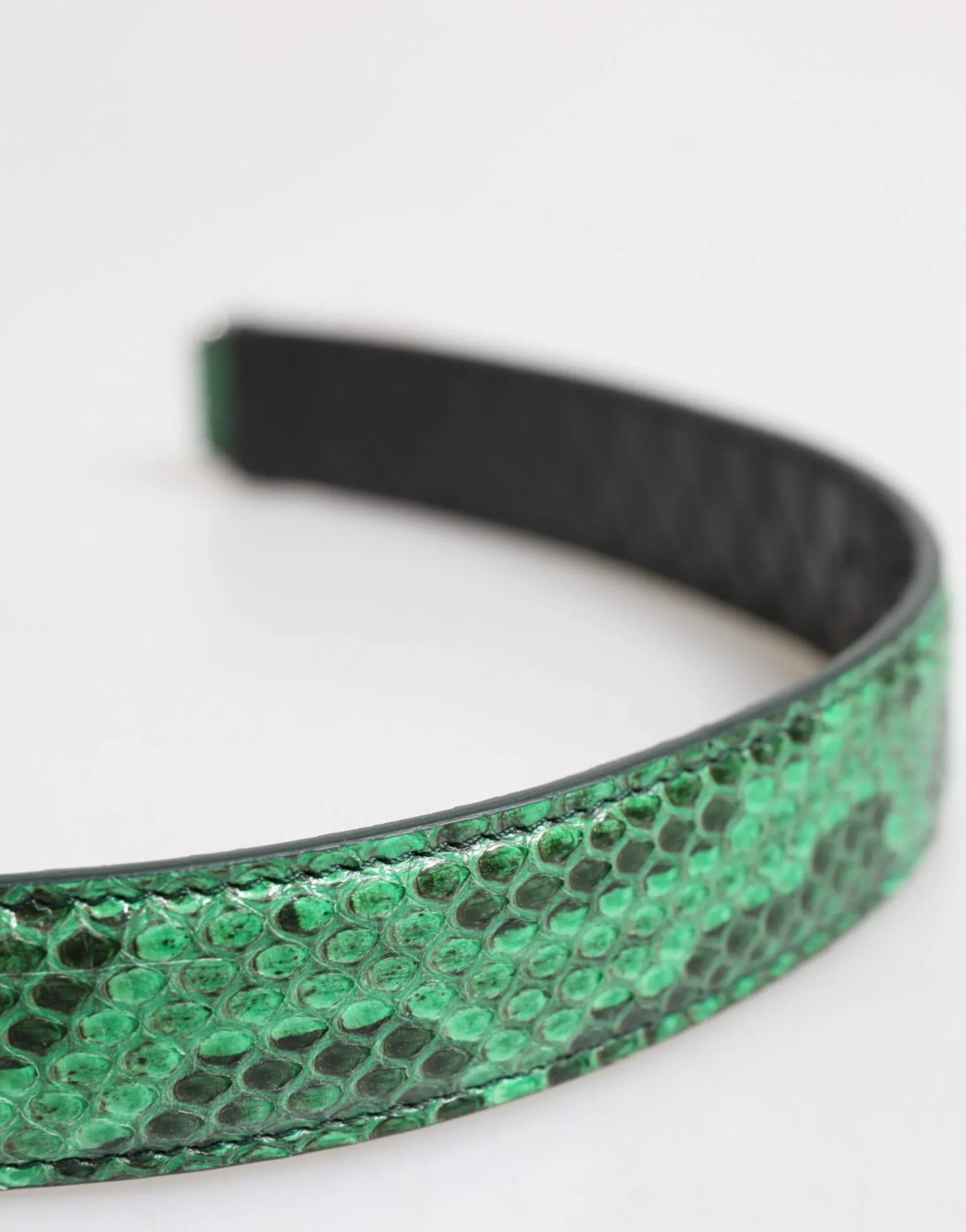 Dolce & Gabbana Black Green Exotic Leather Bag Shoulder Strap - Zeiniez