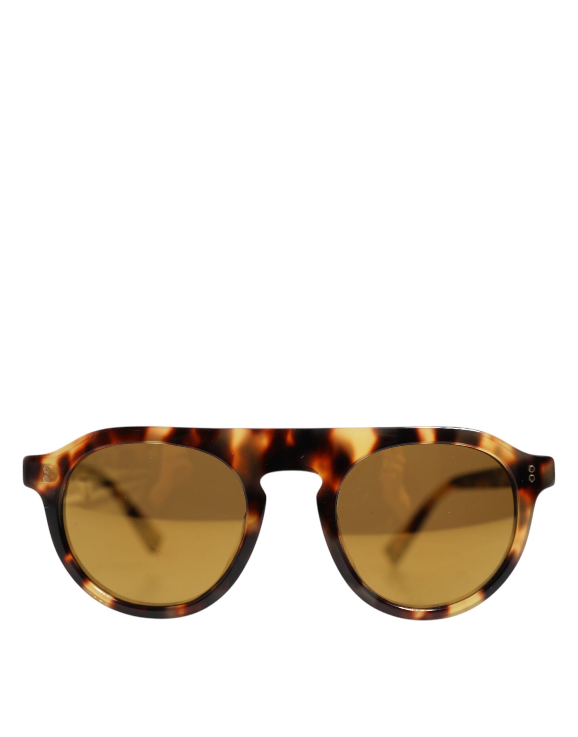 Dolce & Gabbana Brown Acetate Round Leopard Print Eyewear Sunglasses - Zeiniez