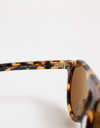 Dolce & Gabbana Brown Acetate Round Leopard Print Eyewear Sunglasses - Zeiniez