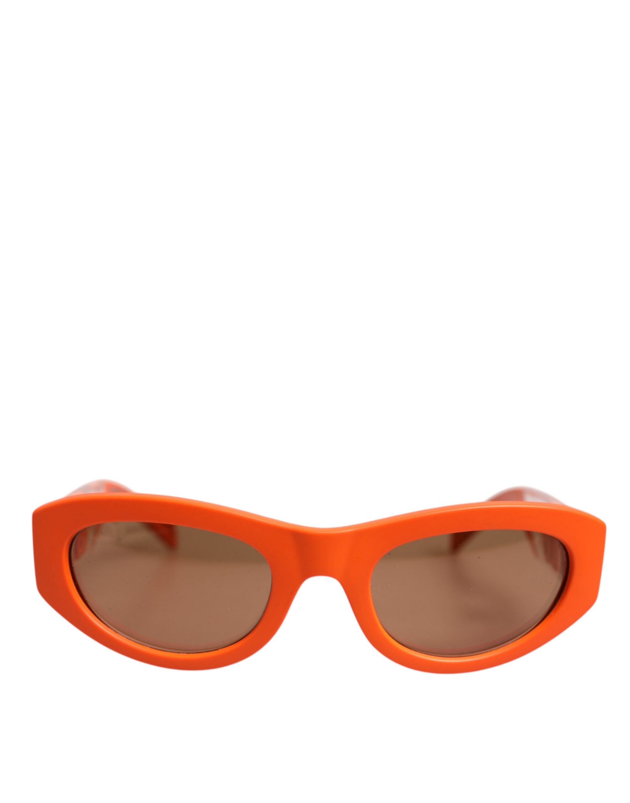 Dolce & Gabbana Orange Reborn To Live Oval Frame Logo Eyewear Sunglasses - Zeiniez