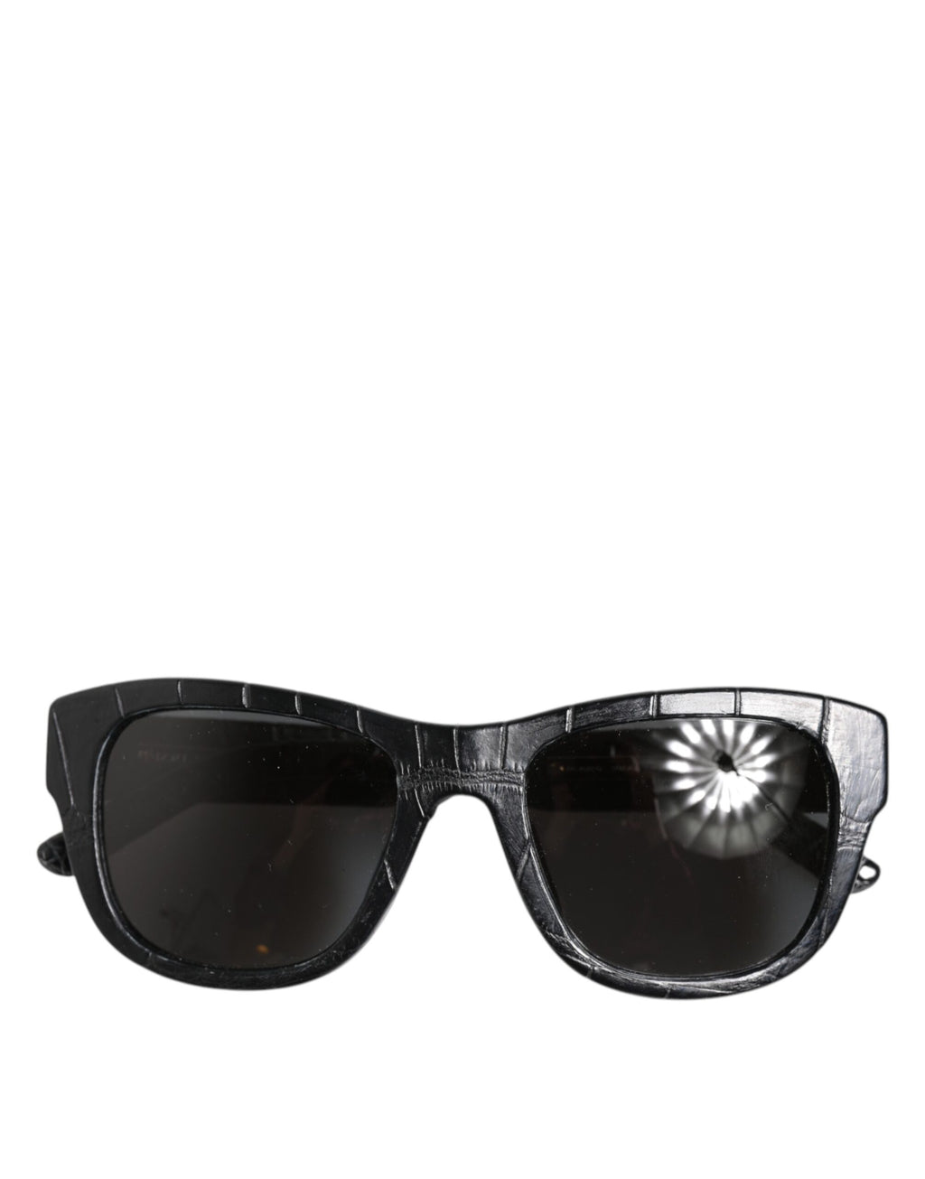 Dolce & Gabbana Black Leather Frame DG4177 Tinted Lens Sunglasses