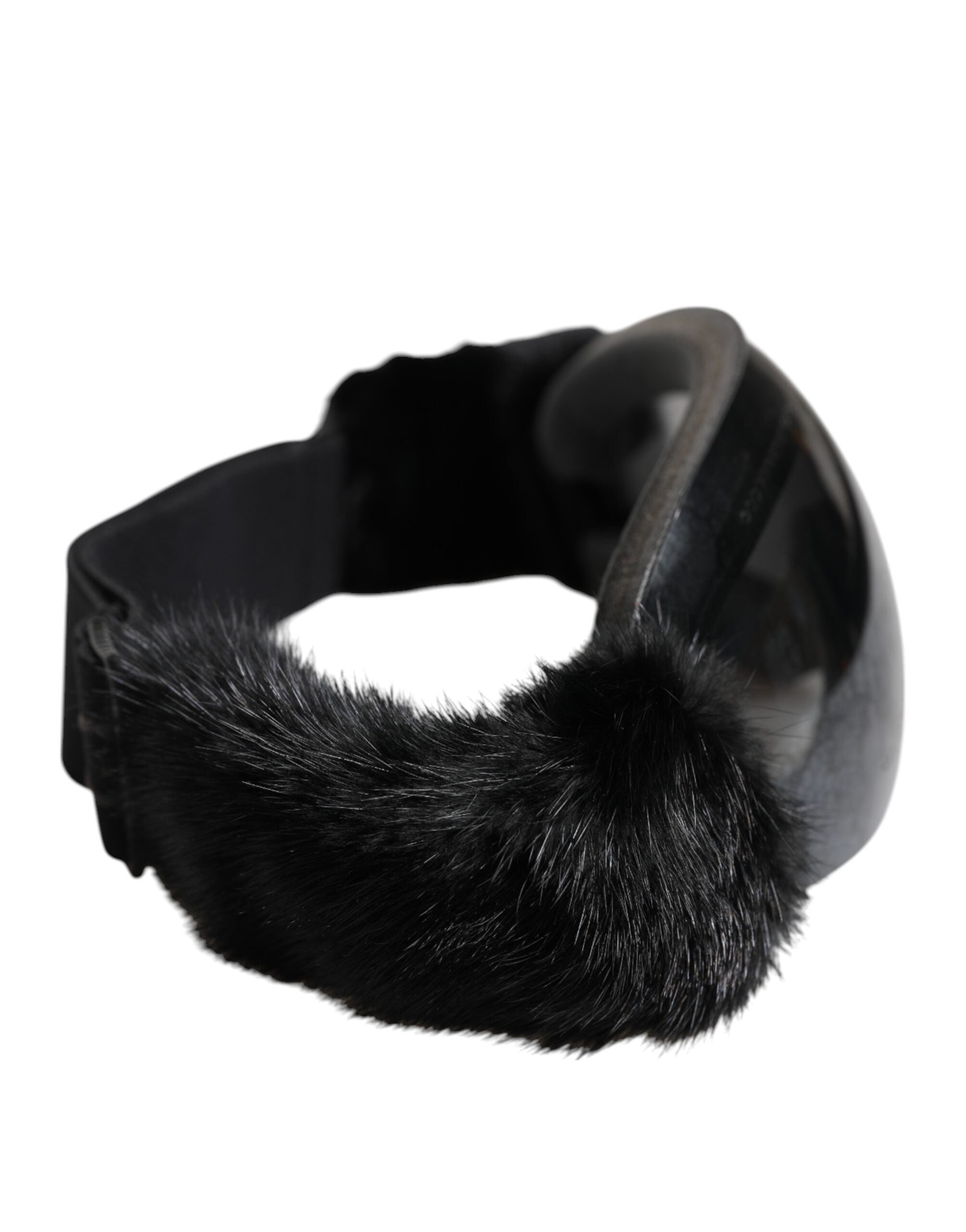 Dolce & Gabbana Black Bi0759 Lace Mirrored Ski Goggles Mask Sunglasses - Zeiniez