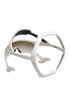 Dolce & Gabbana White Acetate Next Generation Mask Eyewear Sunglasses - Zeiniez