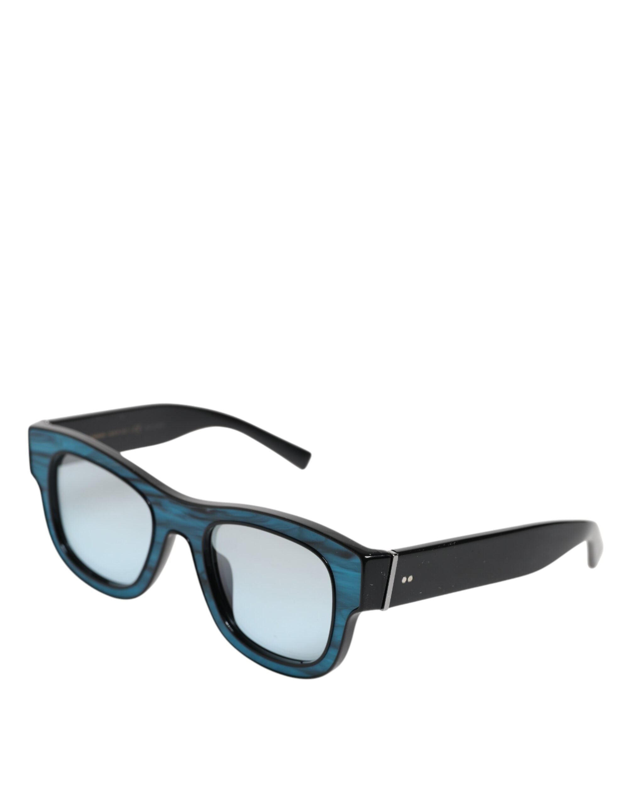 Dolce & Gabbana Blue Black Marbled Metal DG2215K Eyewear Sunglasses - Zeiniez