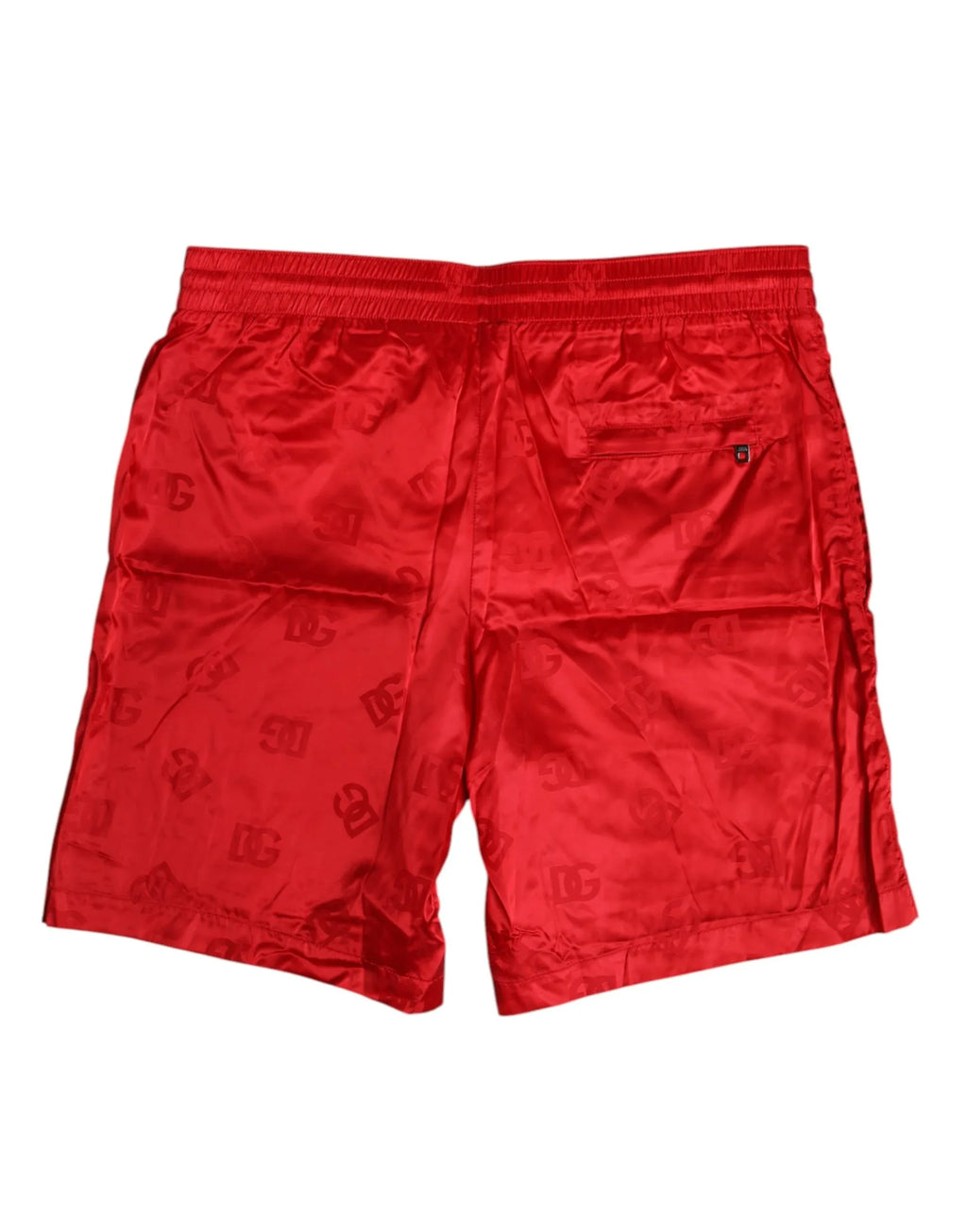 Dolce & Gabbana Red Nylon Drawstring Beachwear Shorts Swimwear - Zeiniez