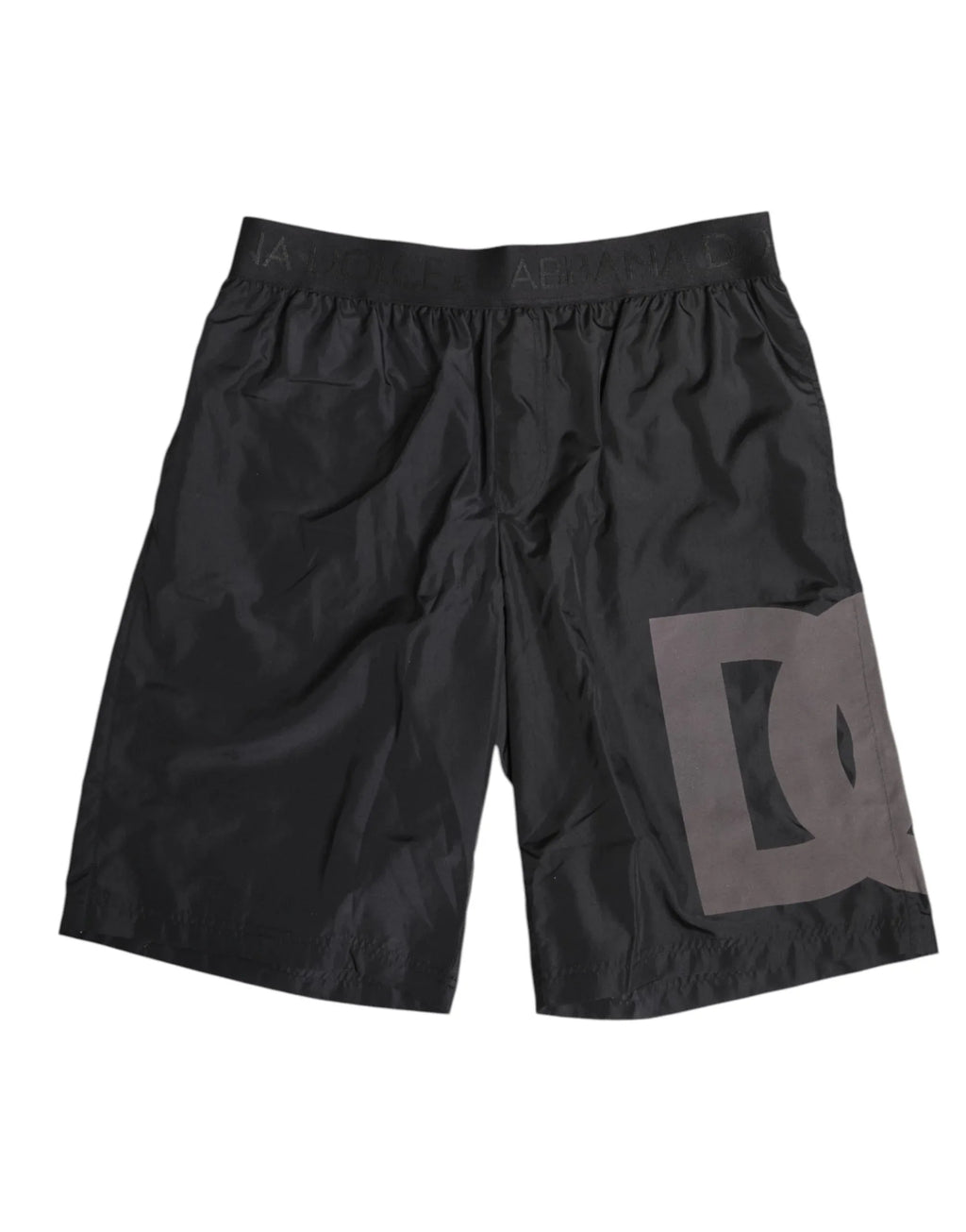 Dolce & Gabbana Black Logo Print Beachwear Men Shorts Swimwear - Zeiniez