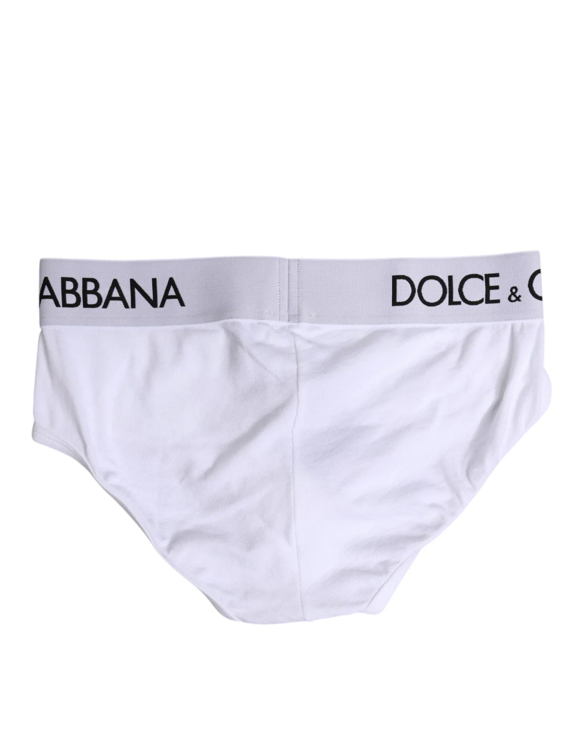 Dolce & Gabbana White Cotton Stretch Regular Brief Underwear - Zeiniez