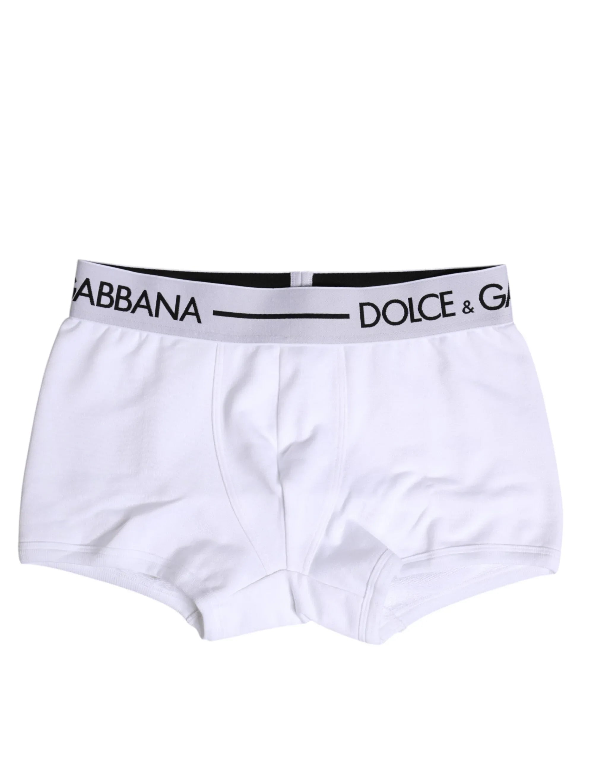 Dolce & Gabbana White Cotton Stretch Regular Boxer Underwear - Zeiniez