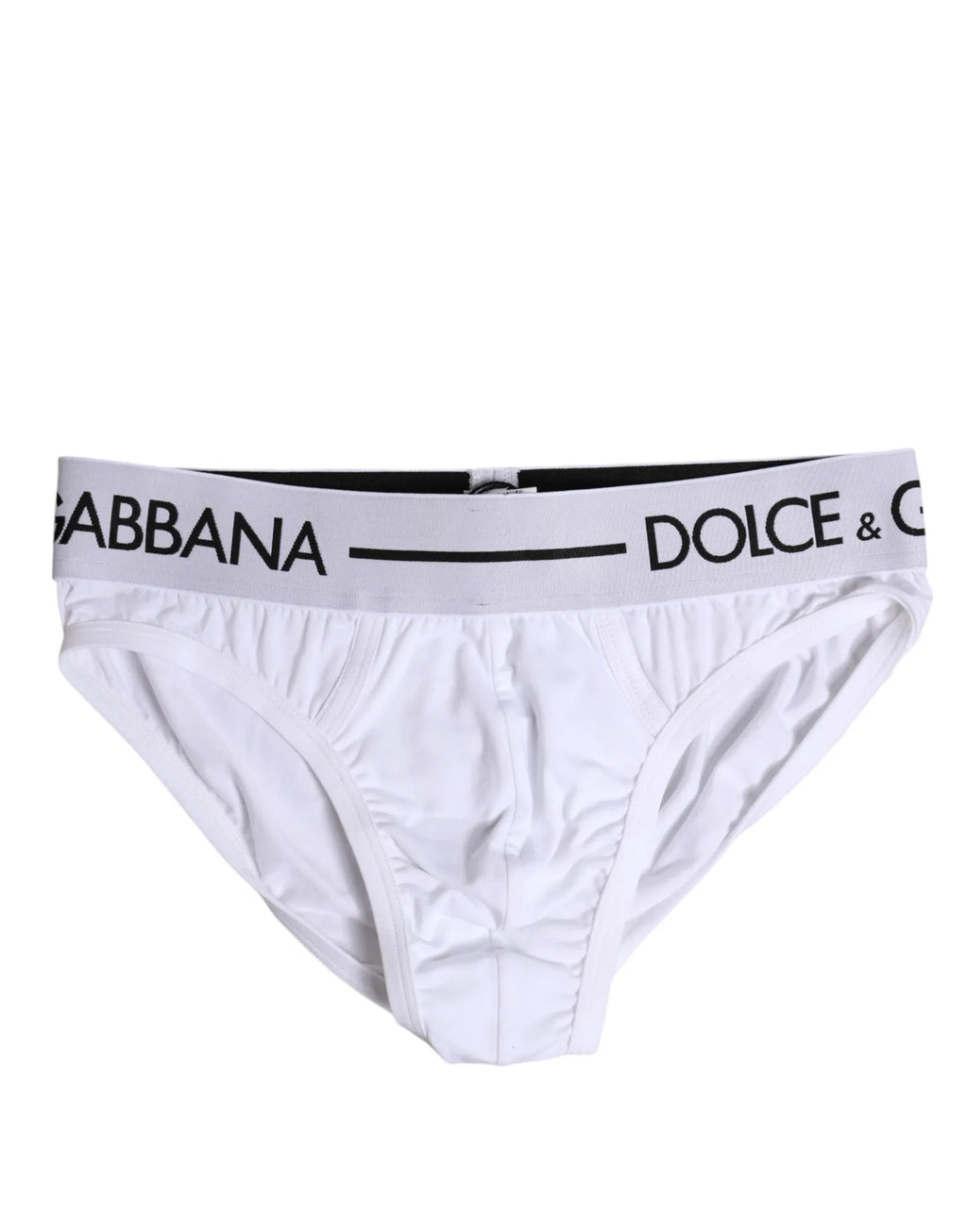 Dolce & Gabbana White Cotton Stretch Regular Brief Underwear - Zeiniez