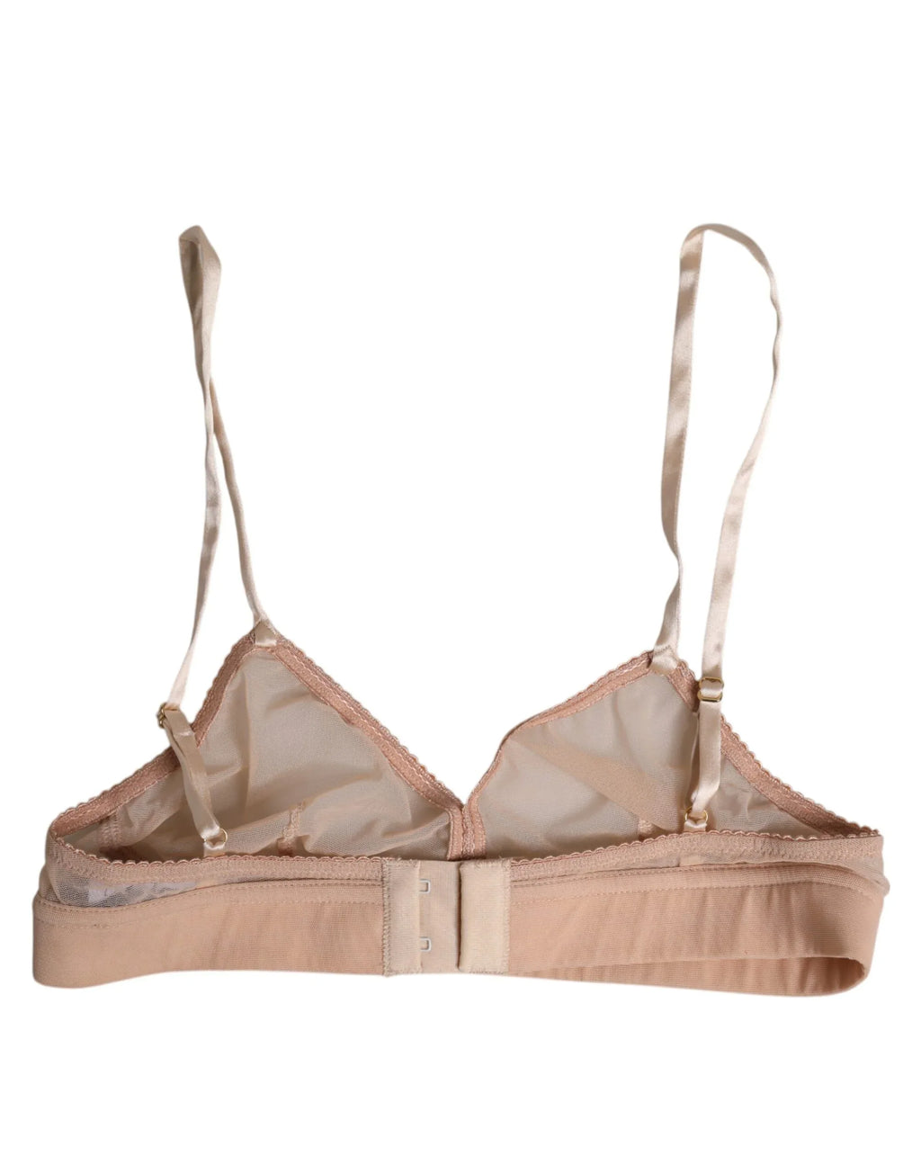 Dolce & Gabbana Powder Pink Nylon DG Logo Non Wire Bra Underwear - Zeiniez