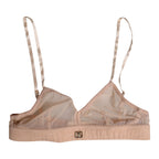 Dolce & Gabbana Powder Pink Nylon DG Logo Non Wire Bra Underwear - Zeiniez