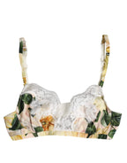 Dolce & Gabbana Multicolor Floral Print Non Wire Bra Underwear - Zeiniez