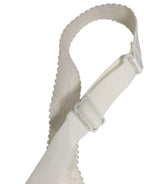 Dolce & Gabbana White Silk Balconette Non Wire Bra Underwear - Zeiniez