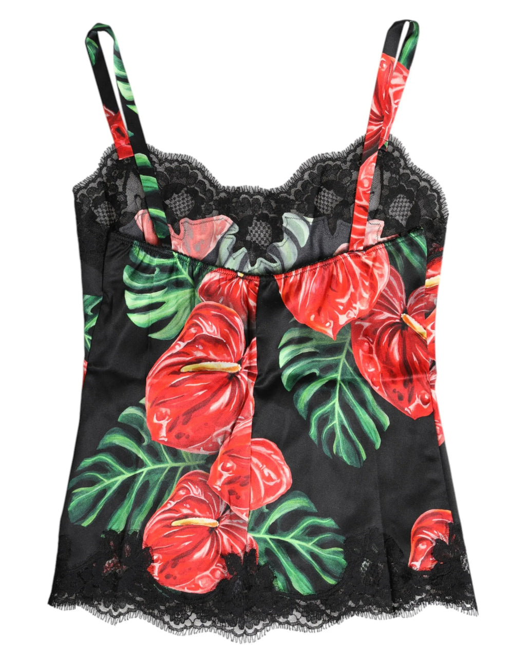 Dolce & Gabbana Multicolor Floral Silk Tank Lingerie Underwear - Zeiniez
