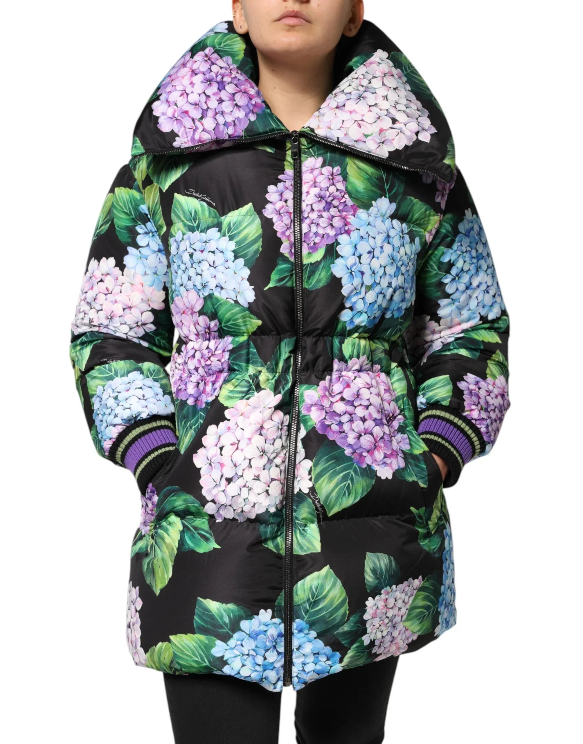 Dolce & Gabbana Multicolor Floral Print Puffer Quilted Jacket - Zeiniez