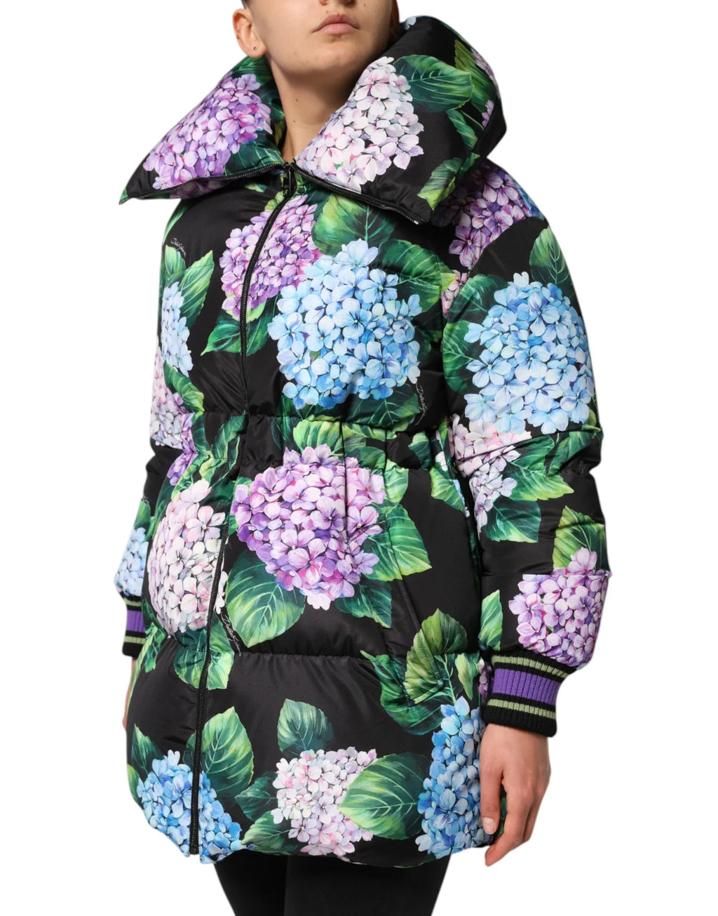 Dolce & Gabbana Multicolor Floral Print Puffer Quilted Jacket - Zeiniez