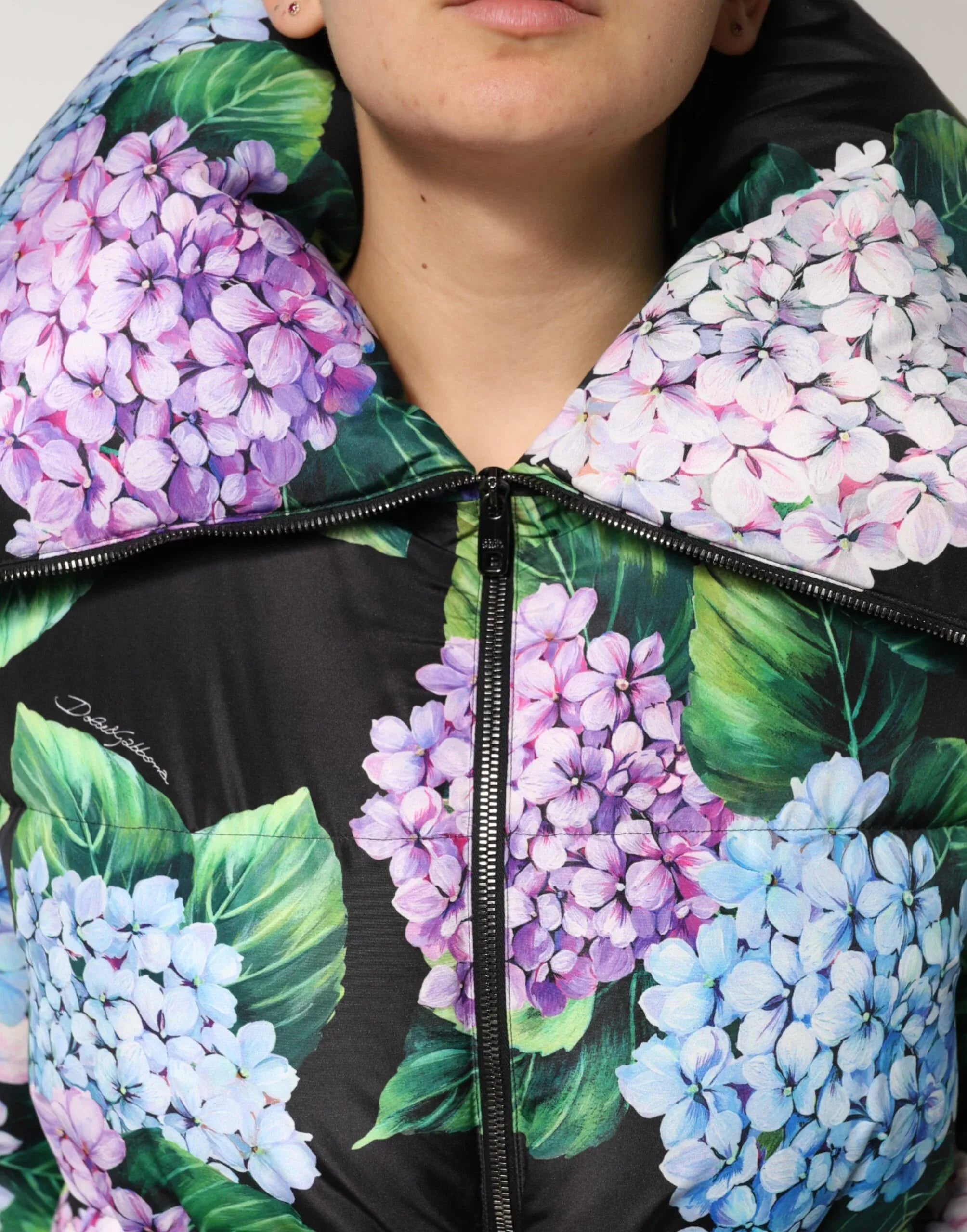 Dolce & Gabbana Multicolor Floral Print Puffer Quilted Jacket - Zeiniez