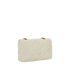 PINKO White Calf Leather Bos Taurus Shoulder Bag - Zeiniez