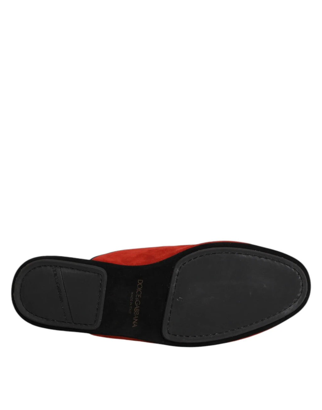 Dolce & Gabbana Orange Suede Slides Flat Slipper Shoes - Zeiniez