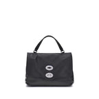 Zanellato Black Calf Leather Bos Taurus Shoulder Bag - Zeiniez