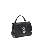 Zanellato Black Calf Leather Bos Taurus Shoulder Bag - Zeiniez