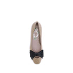 Valentino Garavani Brown Calf Leather Bos Taurus Ballet Flats - Zeiniez