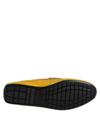 Dolce & Gabbana Yellow Exotic Leather Loafers Slip On Shoes - Zeiniez