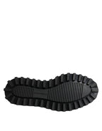 Dolce & Gabbana Black Leather Lace Up Trekking Dress Shoes - Zeiniez