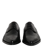 Dolce & Gabbana Black Leather Lace Up Dress Men Derby Shoes - Zeiniez