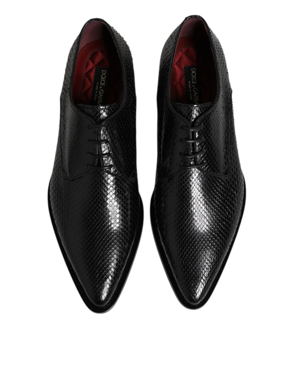 Dolce & Gabbana Black Leather Lace Up Dress Men Derby Shoes - Zeiniez