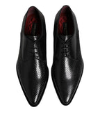 Dolce & Gabbana Black Leather Lace Up Dress Men Derby Shoes - Zeiniez
