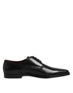 Dolce & Gabbana Black Leather Lace Up Dress Men Derby Shoes - Zeiniez